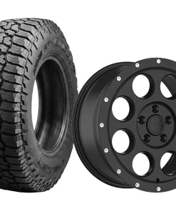 Alternative view of DIRT A.T D214 Flatblack fälgpaket 8X18 5X114.3 ET40 CB74.6 KIA PV5