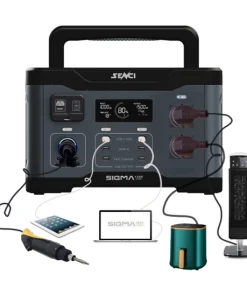 Alternative view of SENCI Litium LPS SIGMA1500 1152 Wh Power Station med 1500 W sinusinverter